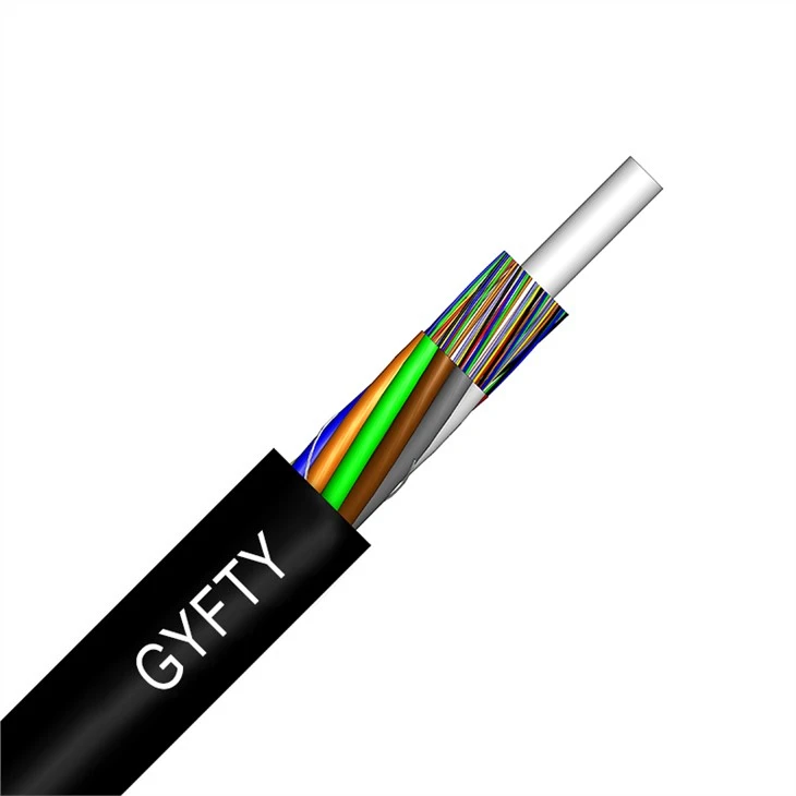 2-864 Teras Sarung Polietilena Bukan Logam Terkandas Tiub Longgar Kabel Gentian Optik GYFTY